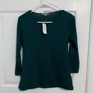 Green top by Dress Barn